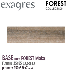 Плитка напольная 22x85 Exagres серия BASE FOREST MOKA