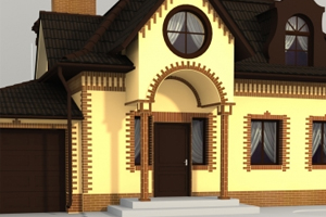 Оформление цокольных частей здания с применением клинкерной плитки на roof-n-roll.ru