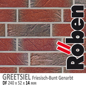 GREETSIEL Freisich-Bunt Genarbt Besandet DF 240х52х 14 фризланд пестрый цвет клинкерная плитка ручной формовки Roben цена купить