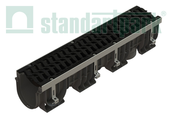DN150 H217 Класс "E" комплект с чугунной решеткой "Шина" StandartPark 0824055 на roof-n-roll.ru