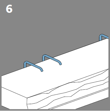 Особенности монтажа хомута для длинного полнотелого кирпича ригельного формата Baut SG/2 в кирпичной перемычке.