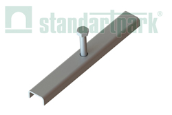 Крепеж решетки к лотку водоотводному пластиковому с сечением 150 мм арт. 6120 на roof-n-roll.ru