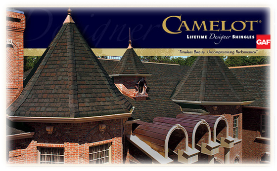 американская битумная черепица GAF Camelot на roof-n-roll.ru