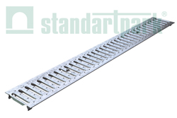 решетка для водоотводного лотка оцинкованная сталь (штампованная) 20901 на roof-n-roll.ru