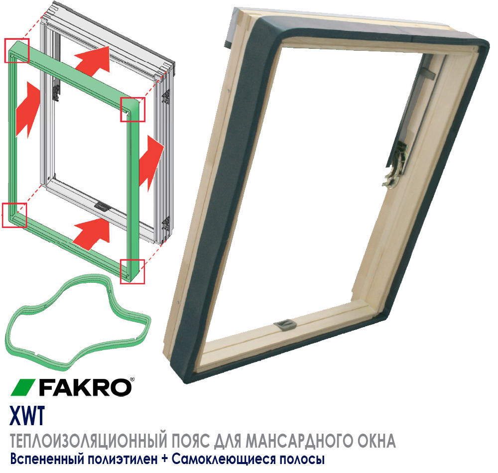 Особенности теплоизоляционного пояса для мансардного окна FAKRO XWT